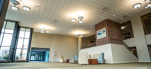 A photo of the interior of the Paducah Convention & Expo Center serves as a placeholder for an open operations job. 